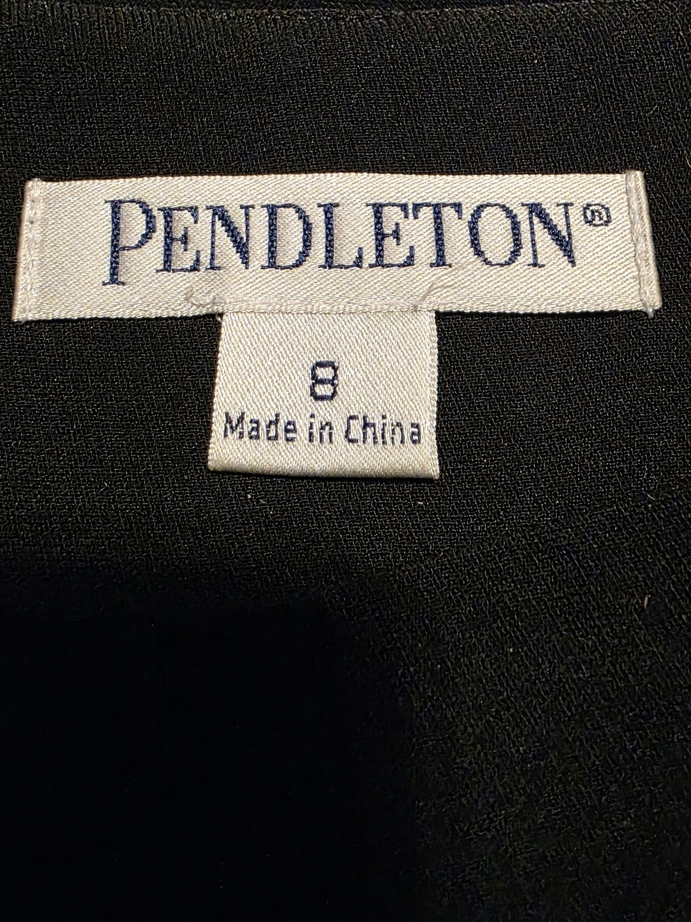 Pendleton Black A-Line Midi Skirt Women’s Size 8 Classic Minimalist Office - Picture 2 of 5